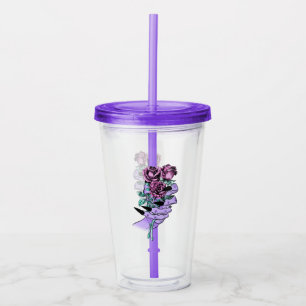 Gothic Bouquet Acrylic Tumbler Take Away Mugg