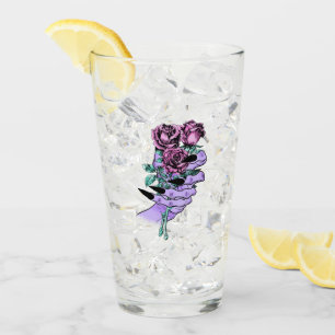Gothic Bouquet Glass Tumbler Glaskopp