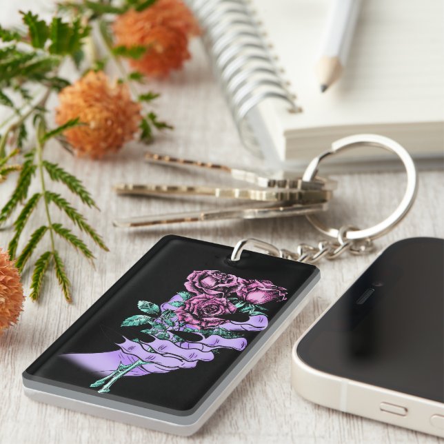 Gothic Bouquet Keychain (Högra Framsidan)