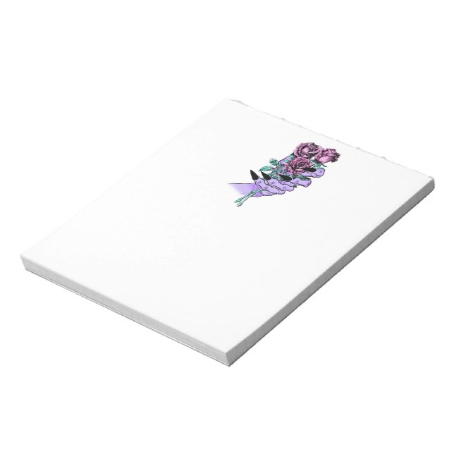 Gothic Bouquet Notepad Anteckningsblock (Roterad)