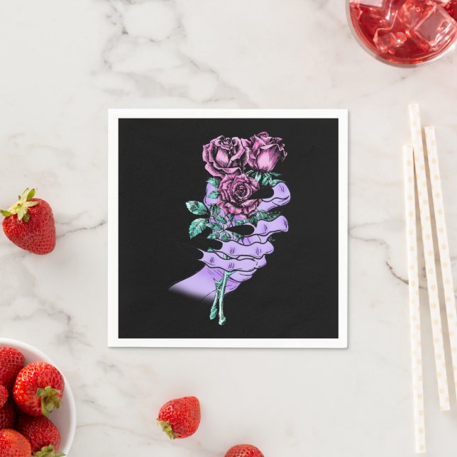 Gothic Bouquet Papper Napkins Pappersservett (Insitu)