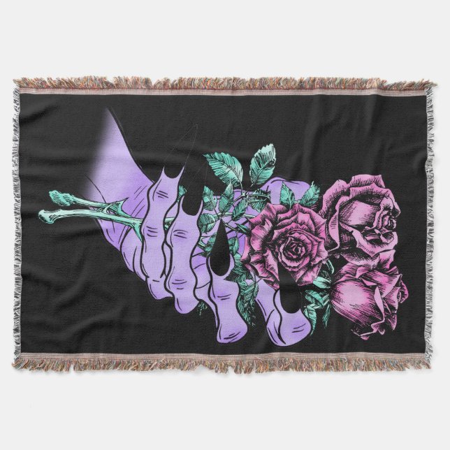 Gothic Bouquet Throw Filt (Framsidan)