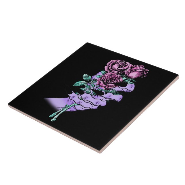 Gothic Bouquet Tile Kakelplatta (Sidan)