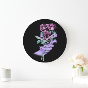 Gothic Bouquet Wall Clock Stor Klocka