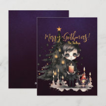 Gothic Boy Julgran Julafton