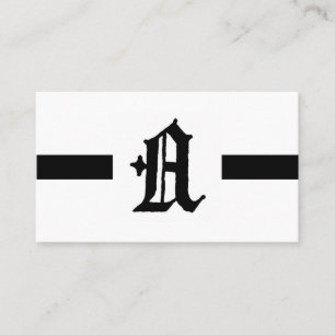 Gothic Brev ’A’ Classic English Initial Visitkort