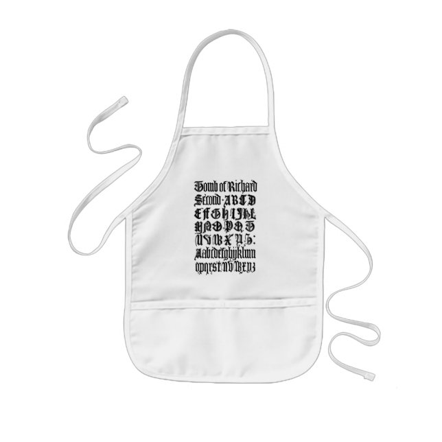 Gothic Brev Apron Barnförkläde (Framsidan)