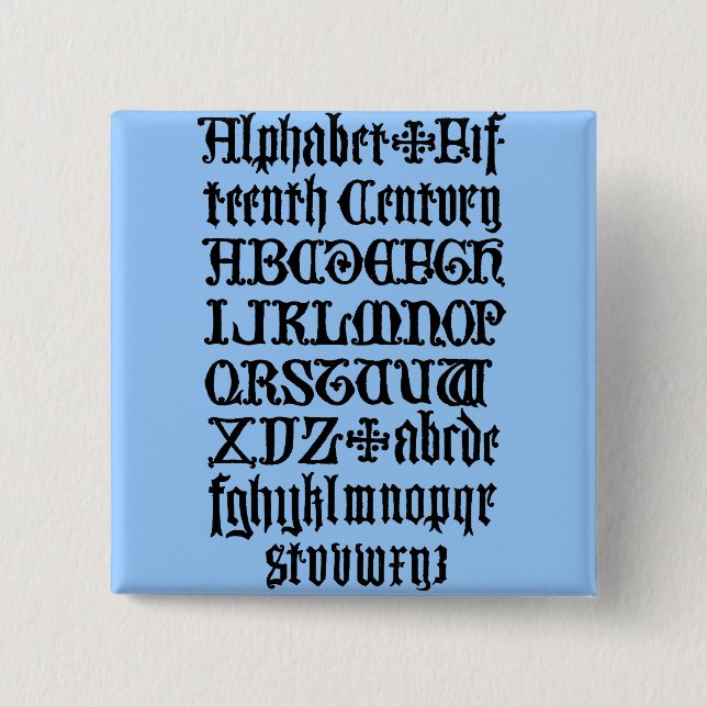 Gothic Brev, knapp (Framsida)