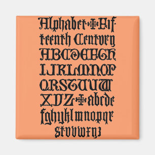 Gothic Brev Magnet
