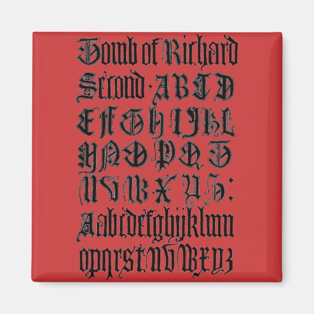 Gothic Brev Magnet (Framsidan)