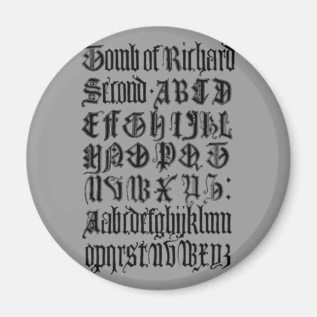 Gothic Brev Magnet (Framsidan)