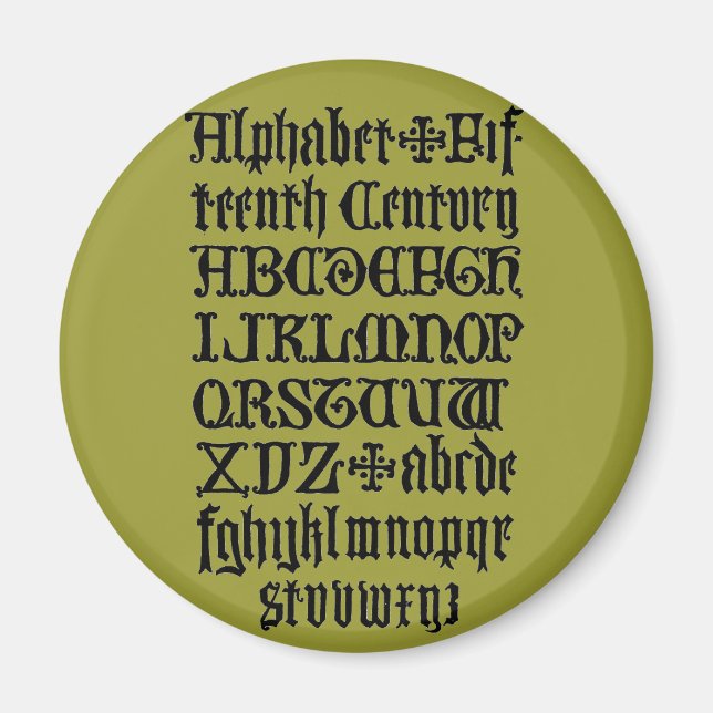 Gothic Brev Magnet (Framsidan)