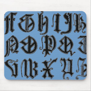 Gothic Brev Mouse Pad Musmatta