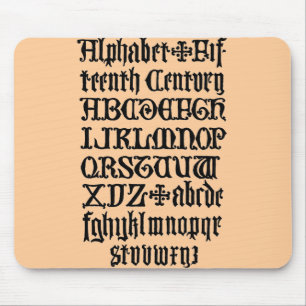Gothic Brev Mouse Pad Musmatta