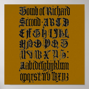 Gothic Brev Poster