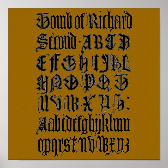 Gothic Brev Poster (Framsidan)