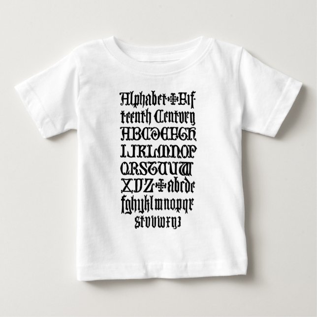 Gothic Brev Shirt Tröja (Framsida)