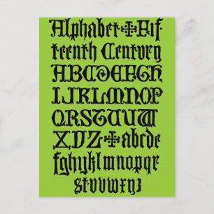 Gothic Brev vycard Vykort