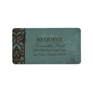 Gothic Bride Address Label B Adressetikett