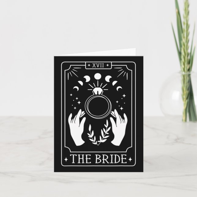 Gothic Bride Bridesmaid Tarot Brudens sida Bachelo Kort (Framsida)