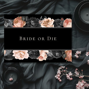 Gothic Bride eller Die Bröllop Bridesmaid Frieri Inbjudningar