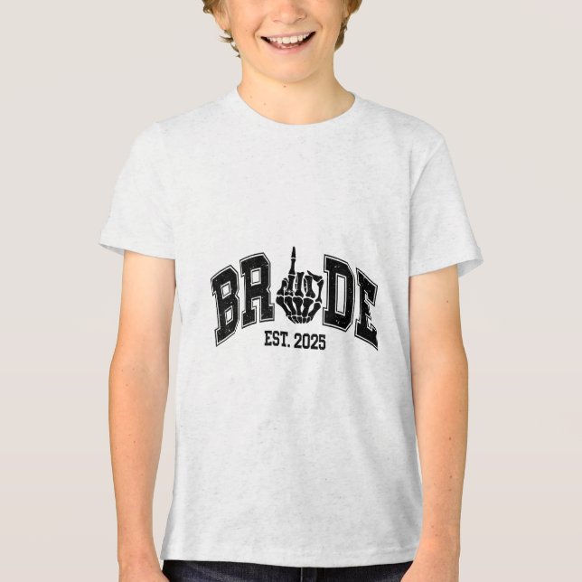 Gothic Bride Groom 2025 Spooky Halloween Par M T Shirt (Framsida)