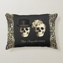 Gothic Bride Groom Döskallar till döden Personlig