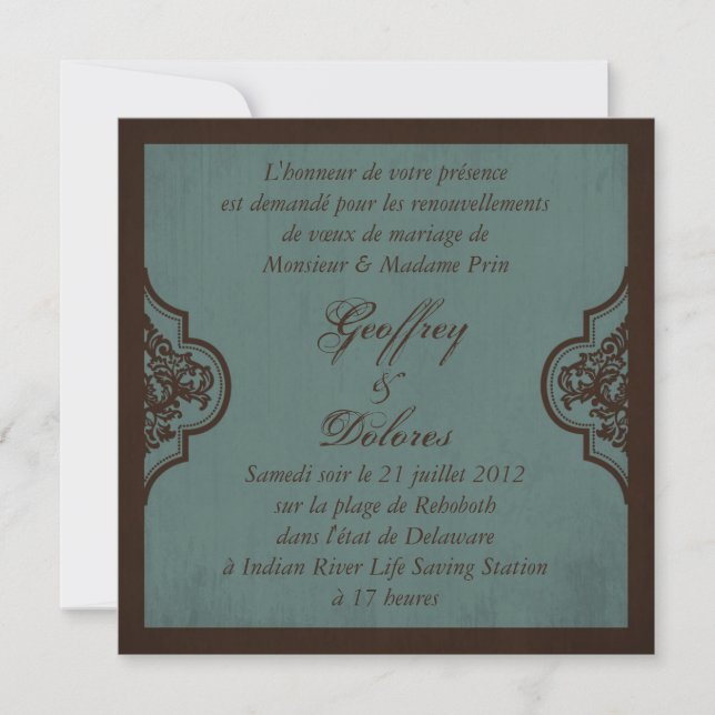 Gothic Bride Wedding Square_Dolores Inbjudningar (Framsida)