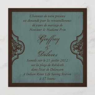 Gothic Bride Wedding Square_Dolores Inbjudningar