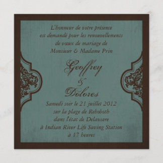 Gothic Bride Wedding Square_Dolores Inbjudningar