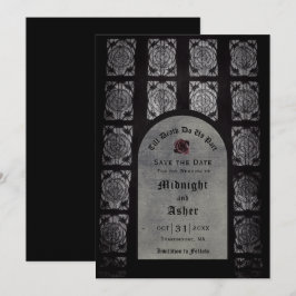 Gothic Bröllop Arch sparar datum Spara Datumet