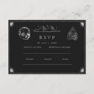 Gothic Bröllop Bröllop webbplats   OSA QR-kod Tilläggskort