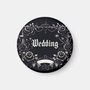 Gothic Bröllop Car Magnet