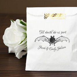 Gothic Bröllop Halloween Fladdermus Til' Death do 