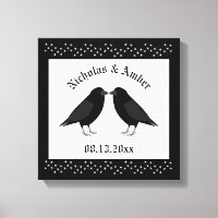 Gothic Bröllop Kissing Ravens Anpassningsbar