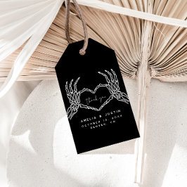 Gothic Bröllop Tack Favor Presentetikett