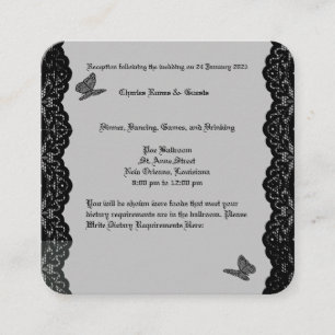 Gothic Bröllop Theme OSA Tilläggskort