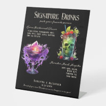 Gothic Bröllop Whimsigoth 1 Namnteckning Drinks Si