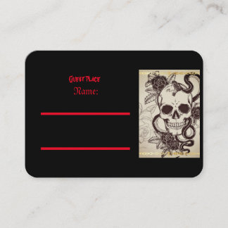 Gothic bröllopsinbjudan placeringskort