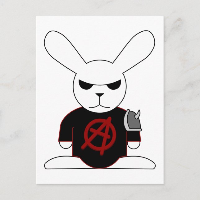 Gothic Bunnies Bruno Vykort (Framsida)