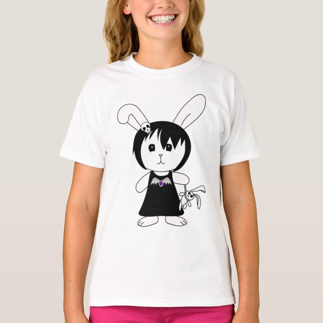 Gothic Bunny Desdemona T-shirt (Framsida)