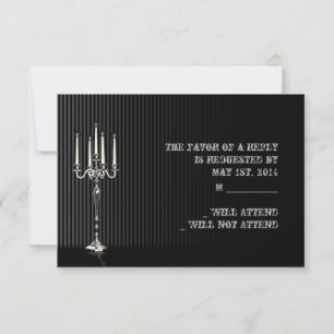 Gothic Candelabra om Svaret på Svaret på Svarta Si OSA Kort