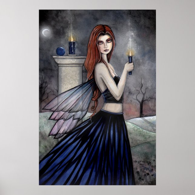 Gothic Candle Fairy Poster av Molly Harrison (Framsidan)