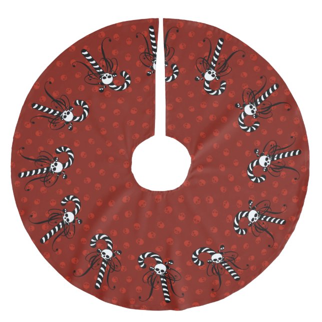 Gothic Candy cane Julgransmatta Borstad Polyester (Framsidan)