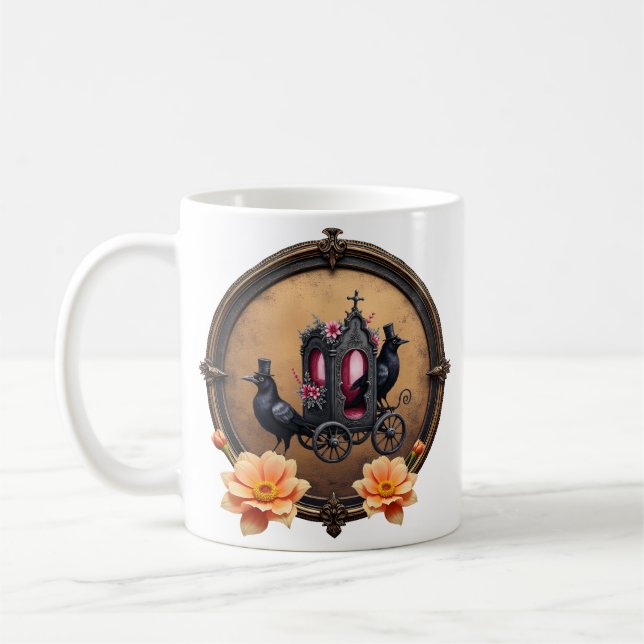 Gothic Carriage with Ravens and Ro. Kaffemugg (Vänster)