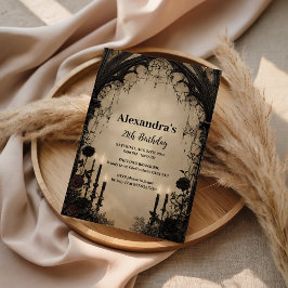 Gothic Cathedral Arch Birthday Invitation Inbjudningar