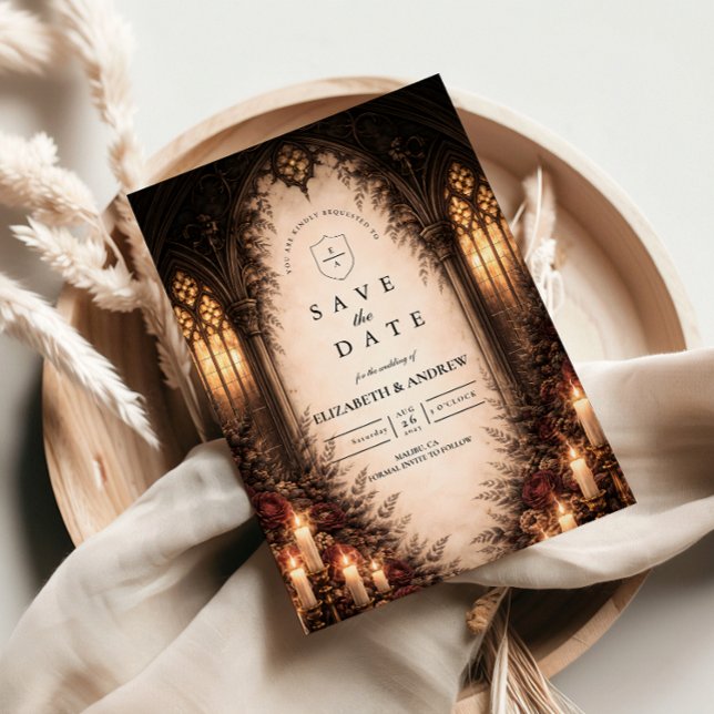 Gothic Cathedral Candlelight Wedding Spara Datumet (Skapare uppladdad)