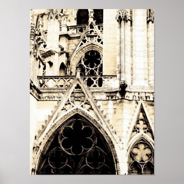 Gothic Cathedral ~ Poster/Skriv ut Poster (Framsidan)