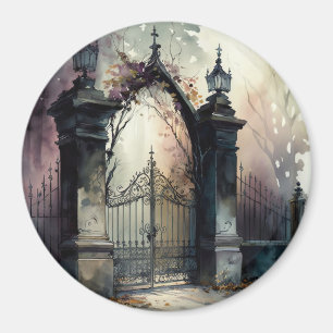 Gothic Cemetery Grind-seriens design 12 Magnet
