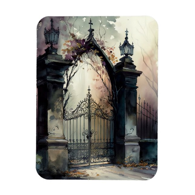 Gothic Cemetery Grind-seriens design 12 Magnet (Vertikal)